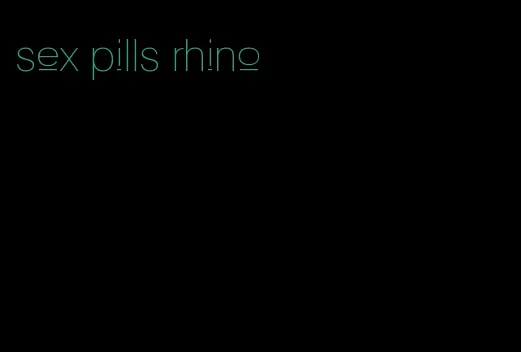 sex pills rhino