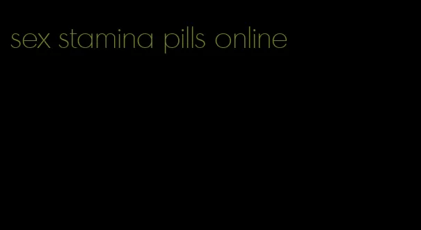 sex stamina pills online