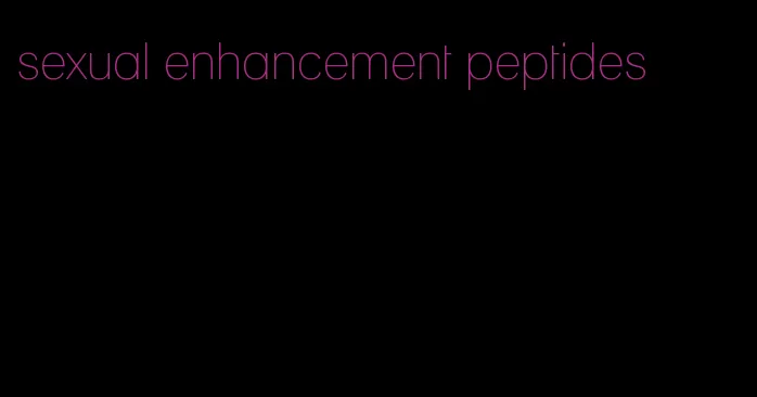 sexual enhancement peptides