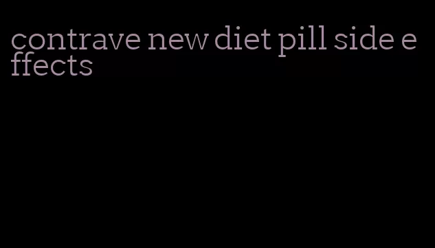 contrave new diet pill side effects