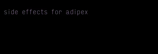 side effects for adipex