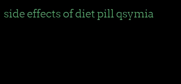 side effects of diet pill qsymia