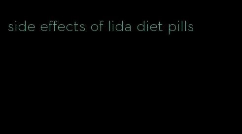 side effects of lida diet pills