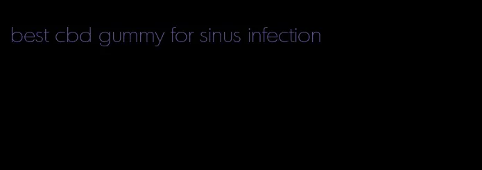 best cbd gummy for sinus infection