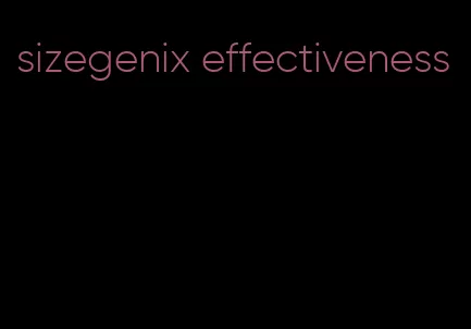 sizegenix effectiveness