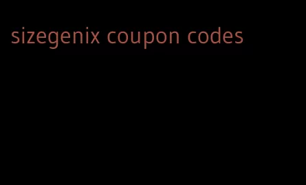 sizegenix coupon codes