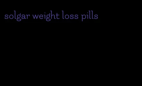 solgar weight loss pills