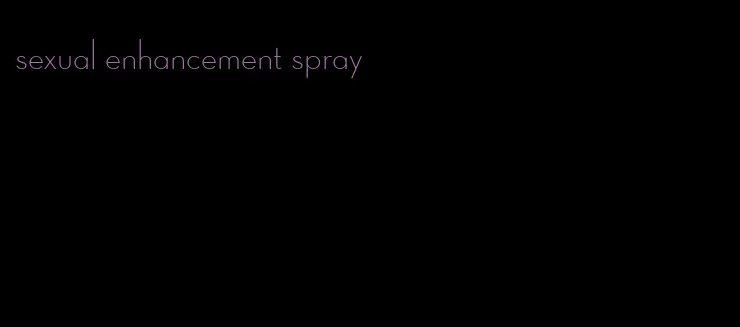 sexual enhancement spray