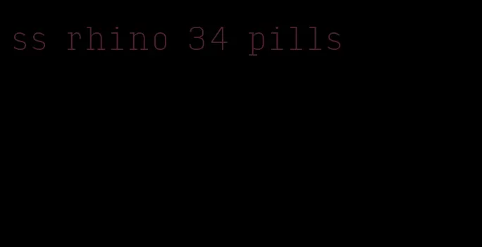 ss rhino 34 pills