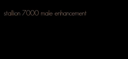 stallion 7000 male enhancement