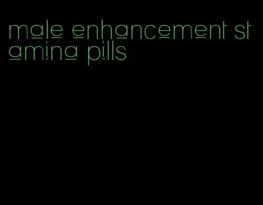 male enhancement stamina pills