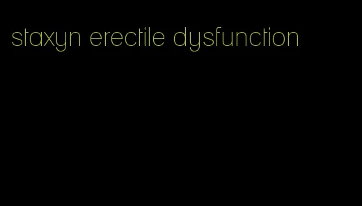 staxyn erectile dysfunction