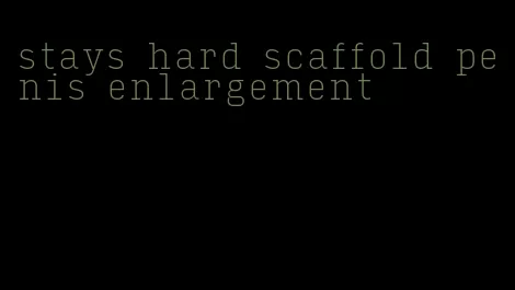 stays hard scaffold penis enlargement