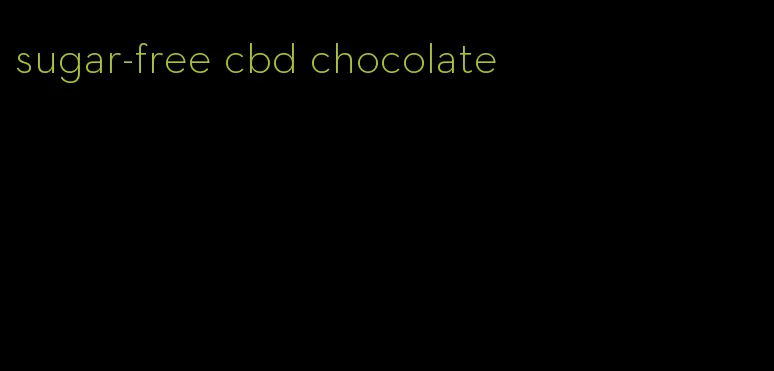 sugar-free cbd chocolate