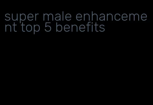 super male enhancement top 5 benefits