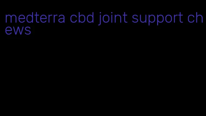 medterra cbd joint support chews