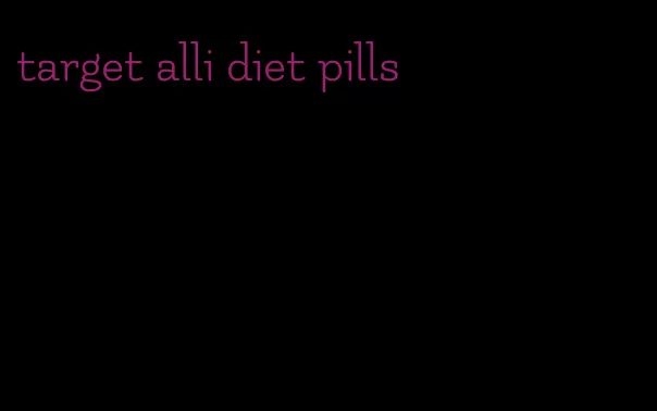 target alli diet pills