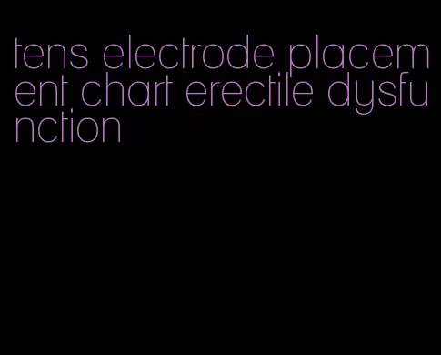 tens electrode placement chart erectile dysfunction