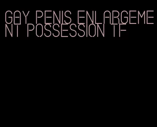 gay penis enlargement possession tf