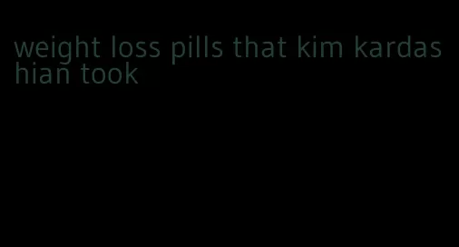 weight loss pills that kim kardashian took