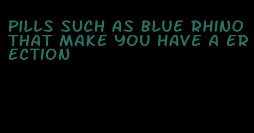 pills such as blue rhino that make you have a erection