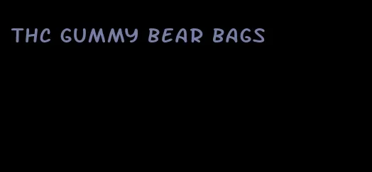 thc gummy bear bags