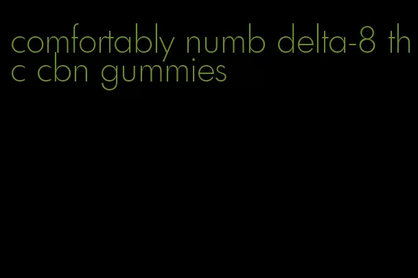 comfortably numb delta-8 thc cbn gummies