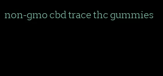 non-gmo cbd trace thc gummies