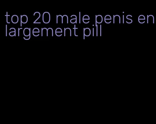 top 20 male penis enlargement pill