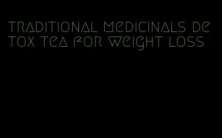 traditional medicinals detox tea for weight loss