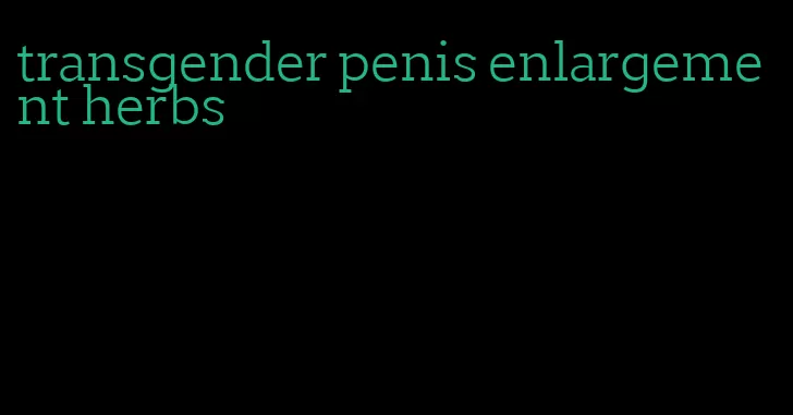 transgender penis enlargement herbs