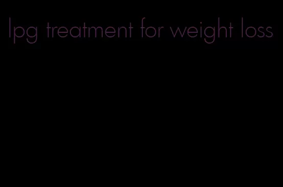 lpg treatment for weight loss