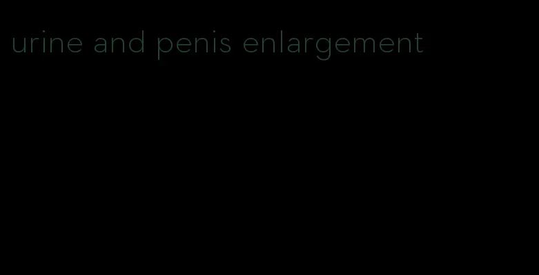 urine and penis enlargement