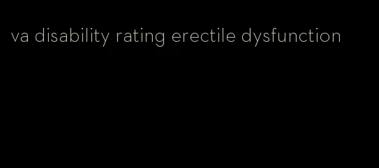 va disability rating erectile dysfunction