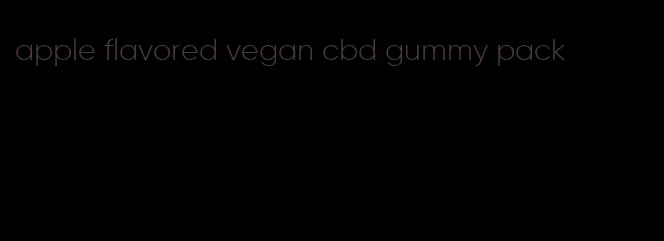 apple flavored vegan cbd gummy pack