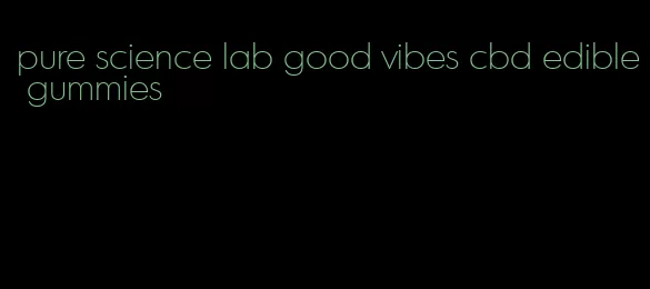 pure science lab good vibes cbd edible gummies