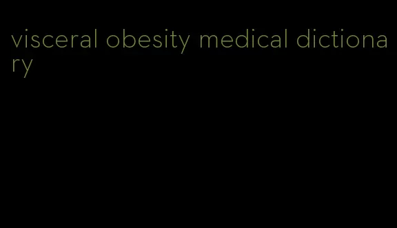 visceral obesity medical dictionary