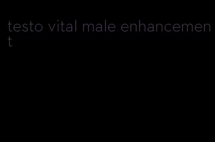 testo vital male enhancement