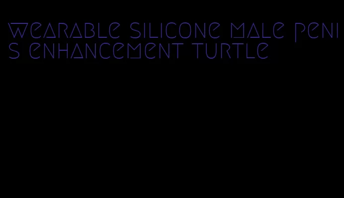 wearable silicone male penis enhancement turtle