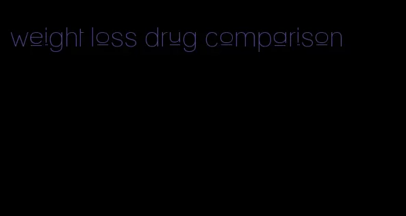 weight loss drug comparison