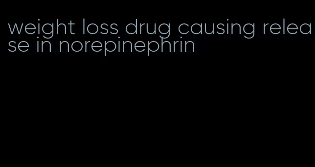 weight loss drug causing release in norepinephrin