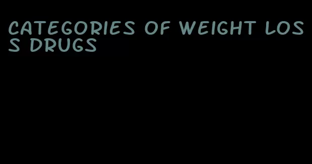 categories of weight loss drugs