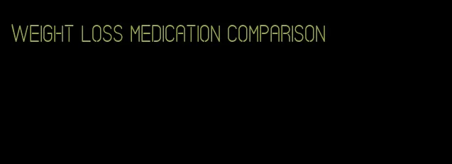 weight loss medication comparison