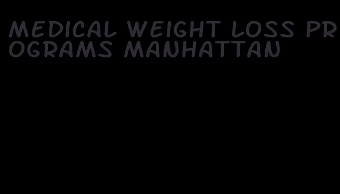 medical weight loss programs manhattan