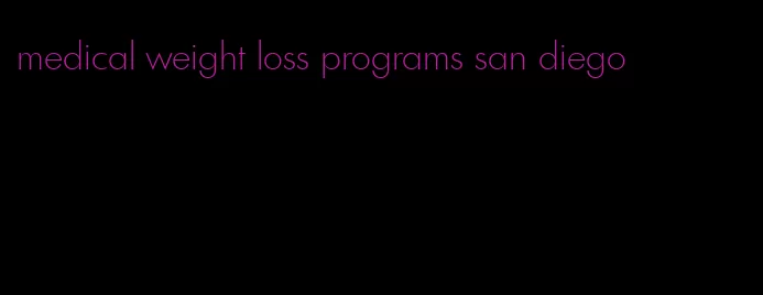 medical weight loss programs san diego