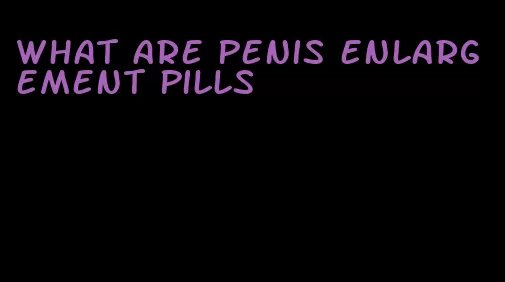 what are penis enlargement pills