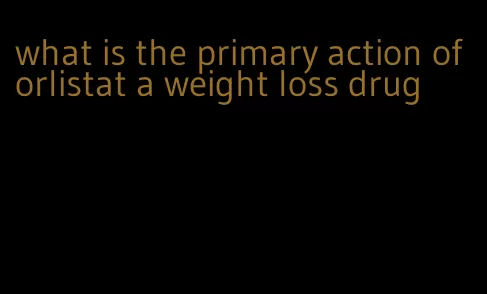 what is the primary action of orlistat a weight loss drug