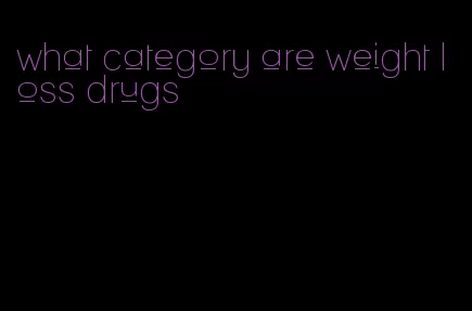 what category are weight loss drugs