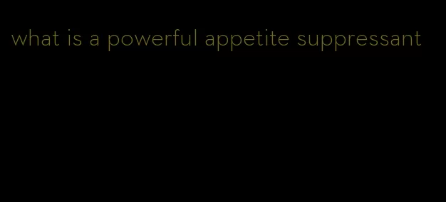 what is a powerful appetite suppressant