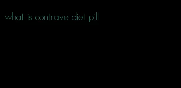 what is contrave diet pill